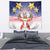 American Samoa Christmas Tapestry Seashell Santa Beach Vibes - Polynesian Pride