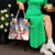 American Samoa Christmas Tote Bag Seashell Santa Beach Vibes - Polynesian Pride