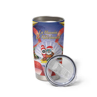 American Samoa Christmas Tumbler Cup Seashell Santa Beach Vibes LT05 - Polynesian Pride