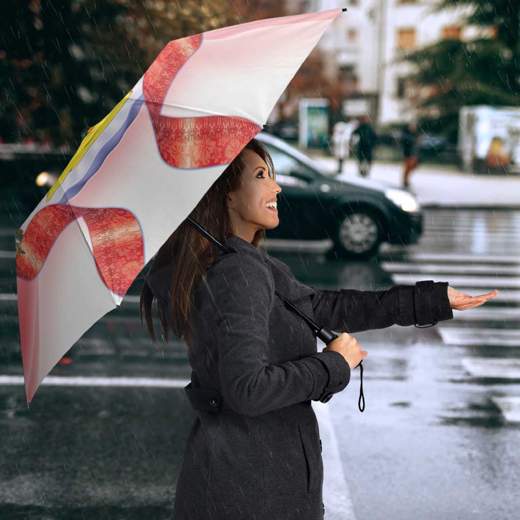 American Samoa Christmas Umbrella Seashell Santa Beach Vibes - Polynesian Pride