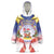 American Samoa Christmas Wearable Blanket Hoodie Seashell Santa Beach Vibes - Polynesian Pride