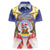 American Samoa Christmas Women Polo Shirt Seashell Santa Beach Vibes - Polynesian Pride