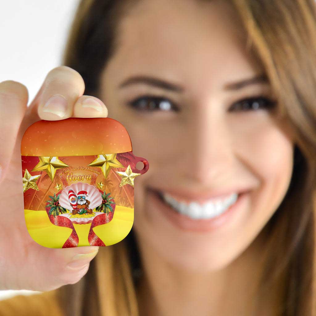 French Polynesia Christmas AirPods Case Seashell Santa Beach Vibes LT05 - Polynesian Pride