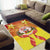 French Polynesia Christmas Area Rug Seashell Santa Beach Vibes - Polynesian Pride