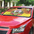 French Polynesia Christmas Auto Sun Shade Seashell Santa Beach Vibes - Polynesian Pride