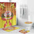 French Polynesia Christmas Bathroom Set Seashell Santa Beach Vibes - Polynesian Pride