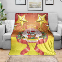 French Polynesia Christmas Blanket Seashell Santa Beach Vibes LT05 - Polynesian Pride