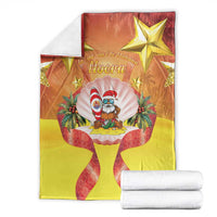 French Polynesia Christmas Blanket Seashell Santa Beach Vibes LT05 - Polynesian Pride