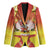 French Polynesia Christmas Blazer Seashell Santa Beach Vibes - Polynesian Pride