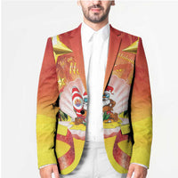 French Polynesia Christmas Blazer Seashell Santa Beach Vibes LT05 - Polynesian Pride