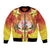French Polynesia Christmas Bomber Jacket Seashell Santa Beach Vibes - Polynesian Pride