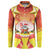 French Polynesia Christmas Button Sweatshirt Seashell Santa Beach Vibes - Polynesian Pride