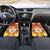 French Polynesia Christmas Car Mats Seashell Santa Beach Vibes - Polynesian Pride