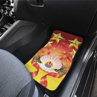 French Polynesia Christmas Car Mats Seashell Santa Beach Vibes LT05 - Polynesian Pride