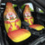 French Polynesia Christmas Car Seat Cover Seashell Santa Beach Vibes - Polynesian Pride