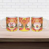 French Polynesia Christmas Ceramic Mug Seashell Santa Beach Vibes LT05 - Polynesian Pride