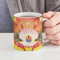 French Polynesia Christmas Ceramic Mug Seashell Santa Beach Vibes LT05 - Polynesian Pride