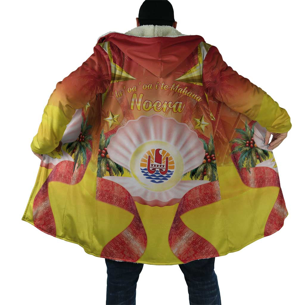 French Polynesia Christmas Cloak Seashell Santa Beach Vibes LT05 - Polynesian Pride