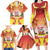 French Polynesia Christmas Family Matching Long Sleeve Bodycon Dress and Hawaiian Shirt Seashell Santa Beach Vibes - Polynesian Pride