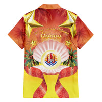 French Polynesia Christmas Family Matching Puletasi and Hawaiian Shirt Seashell Santa Beach Vibes LT05 - Polynesian Pride