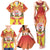 French Polynesia Christmas Family Matching Tank Maxi Dress and Hawaiian Shirt Seashell Santa Beach Vibes - Polynesian Pride