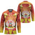 French Polynesia Christmas Hockey Jersey Seashell Santa Beach Vibes - Polynesian Pride