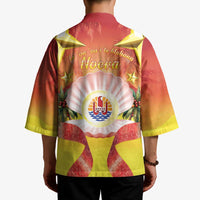 French Polynesia Christmas Kimono Seashell Santa Beach Vibes LT05 - Polynesian Pride