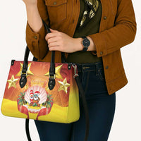 French Polynesia Christmas Leather Bag Seashell Santa Beach Vibes LT05 - Polynesian Pride