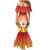 French Polynesia Christmas Mermaid Dress Seashell Santa Beach Vibes - Polynesian Pride