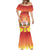 French Polynesia Christmas Mermaid Dress Seashell Santa Beach Vibes - Polynesian Pride