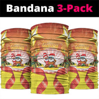 French Polynesia Christmas Neck Gaiter Seashell Santa Beach Vibes LT05 package One Size: 25*50cm Orange - Polynesian Pride