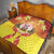 French Polynesia Christmas Quilt Seashell Santa Beach Vibes - Polynesian Pride