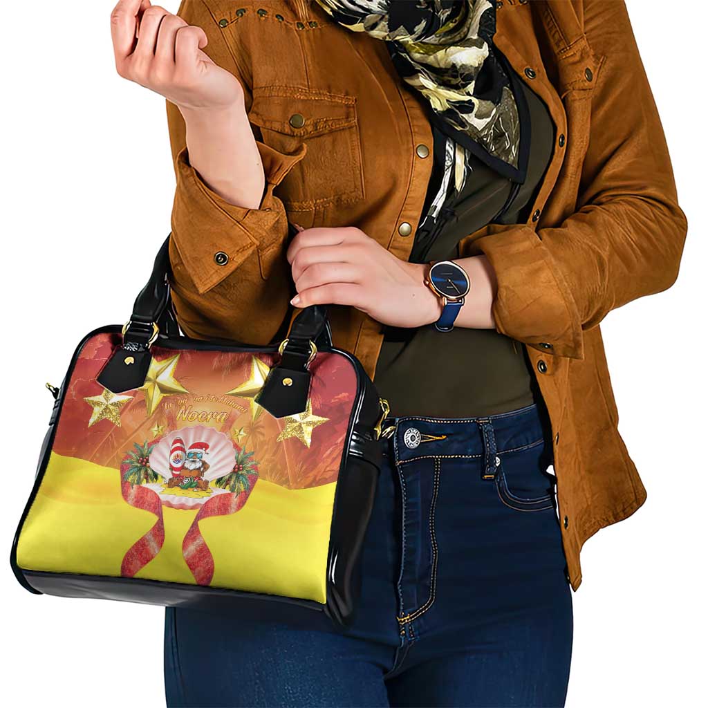 French Polynesia Christmas Shoulder Handbag Seashell Santa Beach Vibes LT05 - Polynesian Pride