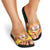 French Polynesia Christmas Slide Sandals Seashell Santa Beach Vibes - Polynesian Pride