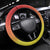 French Polynesia Christmas Steering Wheel Cover Seashell Santa Beach Vibes - Polynesian Pride
