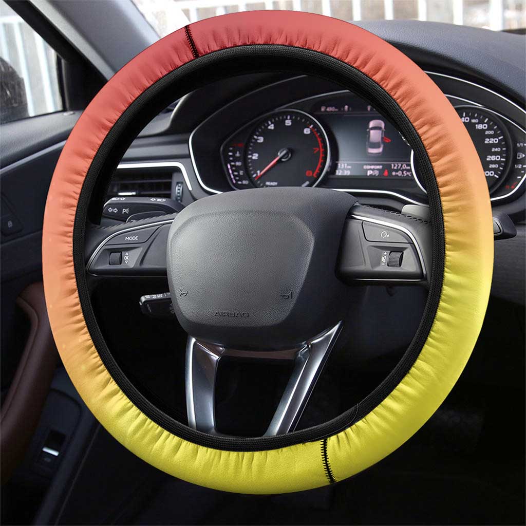 French Polynesia Christmas Steering Wheel Cover Seashell Santa Beach Vibes LT05 - Polynesian Pride