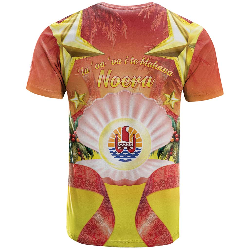 French Polynesia Christmas T Shirt Seashell Santa Beach Vibes LT05 - Polynesian Pride