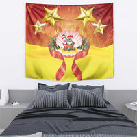 French Polynesia Christmas Tapestry Seashell Santa Beach Vibes LT05 - Polynesian Pride