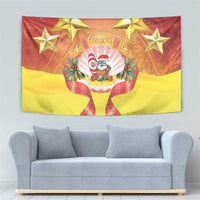 French Polynesia Christmas Tapestry Seashell Santa Beach Vibes LT05 - Polynesian Pride