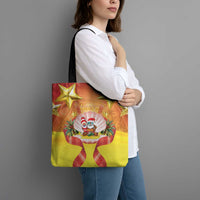 French Polynesia Christmas Tote Bag Seashell Santa Beach Vibes LT05 - Polynesian Pride