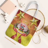 French Polynesia Christmas Tote Bag Seashell Santa Beach Vibes LT05 White Strap One Size Orange - Polynesian Pride