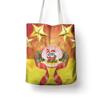 French Polynesia Christmas Tote Bag Seashell Santa Beach Vibes LT05 - Polynesian Pride