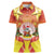 French Polynesia Christmas Women Polo Shirt Seashell Santa Beach Vibes - Polynesian Pride