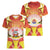 French Polynesia Christmas Women V-Neck T-Shirt Seashell Santa Beach Vibes - Polynesian Pride
