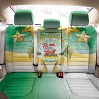 Cook Islands Christmas Back Car Seat Cover Seashell Santa Beach Vibes - Polynesian Pride