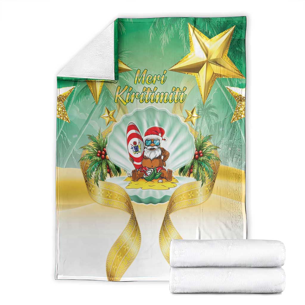 Cook Islands Christmas Blanket Seashell Santa Beach Vibes LT05 - Polynesian Pride