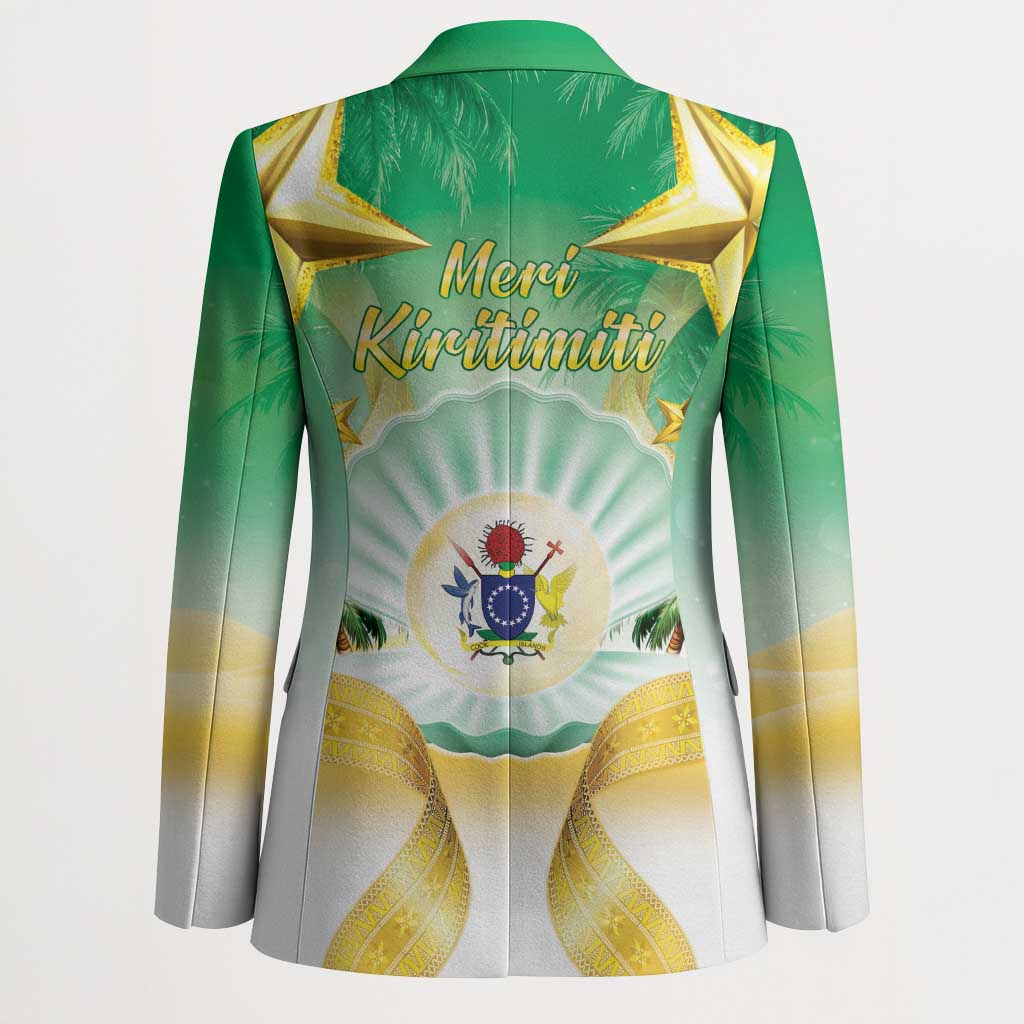 Cook Islands Christmas Blazer Seashell Santa Beach Vibes LT05 - Polynesian Pride