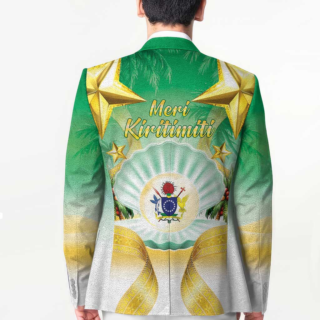 Cook Islands Christmas Blazer Seashell Santa Beach Vibes LT05 - Polynesian Pride