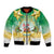Cook Islands Christmas Bomber Jacket Seashell Santa Beach Vibes - Polynesian Pride