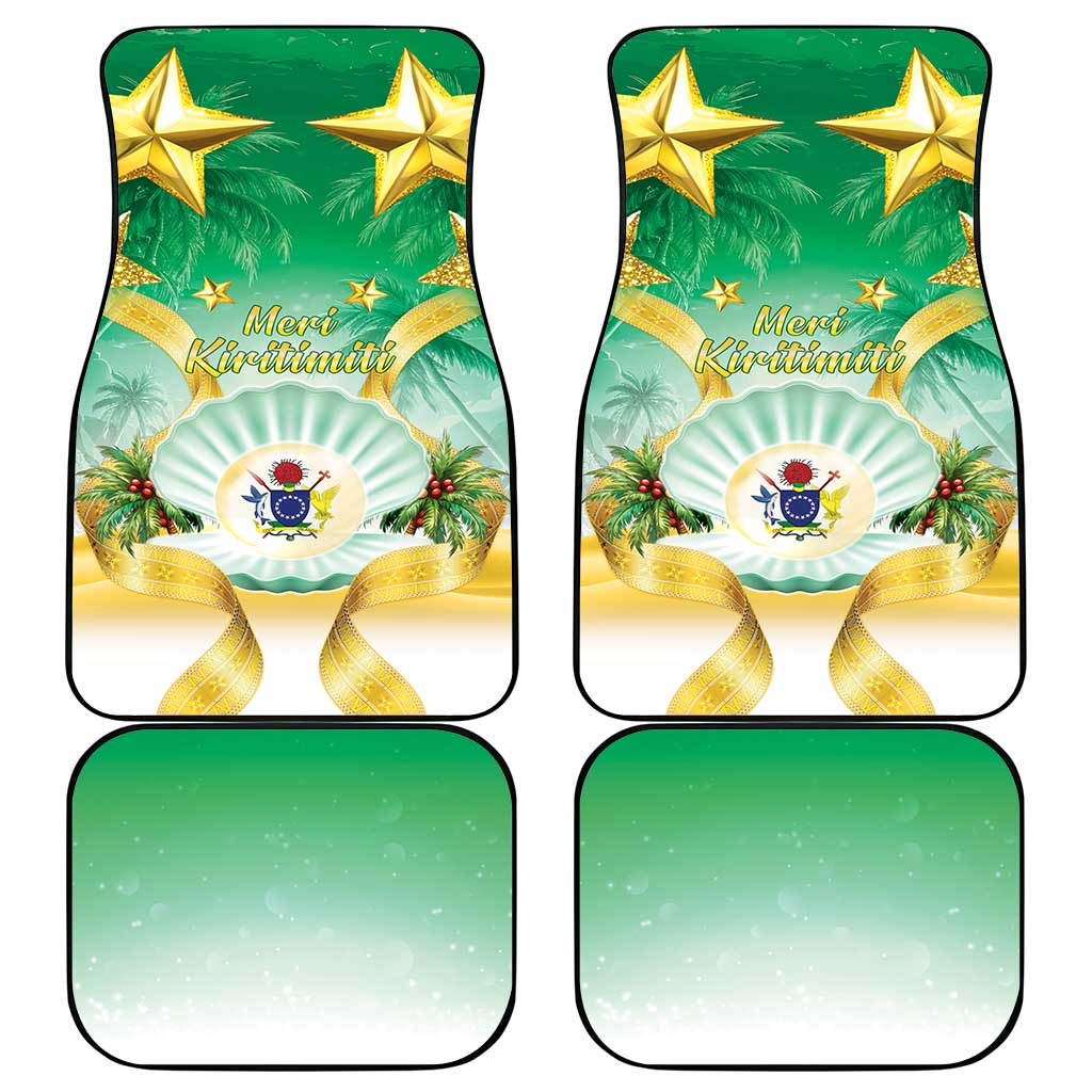 Cook Islands Christmas Car Mats Seashell Santa Beach Vibes LT05 - Polynesian Pride